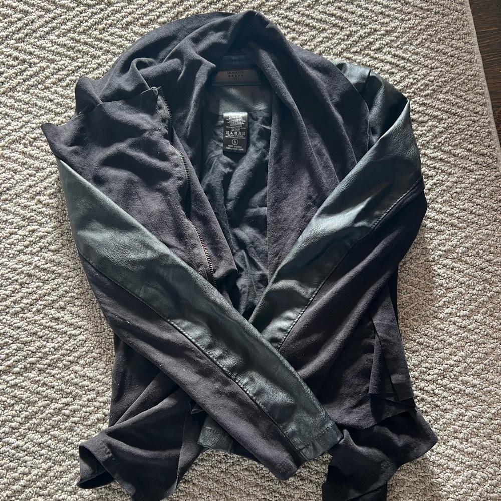 Blank NYC Jacket with Vegan Leather and Vegan Suede